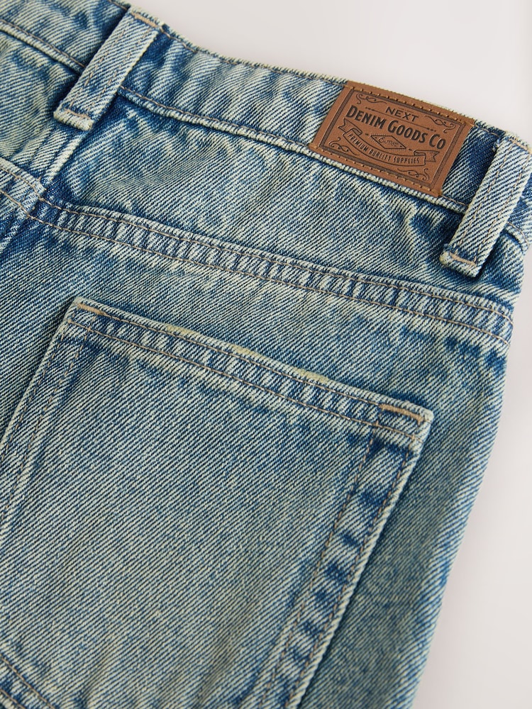 Blue Tint Extra Long Jort 100% Cotton Denim Shorts (3-16yrs) - Image 10 of 11