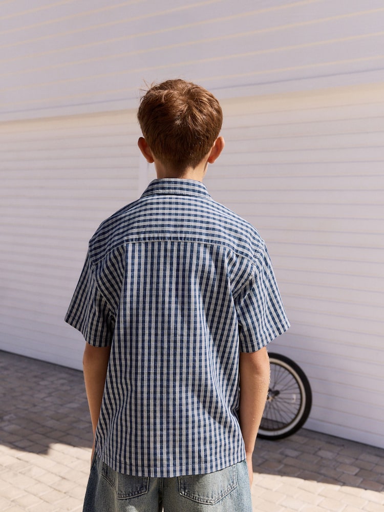 Blue Tint Extra Long Jort 100% Cotton Denim Shorts (3-16yrs) - Image 6 of 11