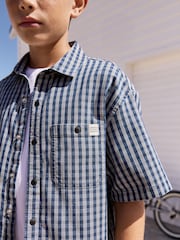 Blue Tint Extra Long Jort 100% Cotton Denim Shorts (3-16yrs) - Image 7 of 11