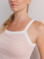 Orange Stripe Hidden Support High Neck VestS - Image 3 of 6