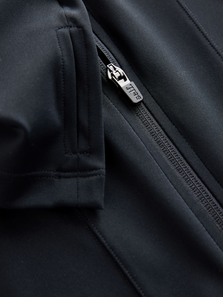 self. Black Sculpting Zip Through Jacket - Image 3 of 3
