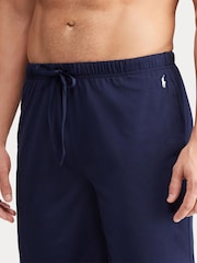 Polo Ralph Lauren Blue Chrome Cotton Jersey Stretch Shorts - Image 3 of 4