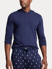 Polo Ralph Lauren Blue Jersey Cotton Hoodie - Image 1 of 3