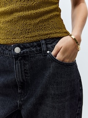 Black Straight Leg 100% Cotton Jeans - Image 5 of 8