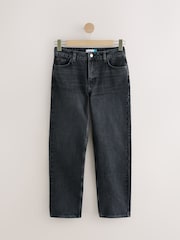 Black Straight Leg 100% Cotton Jeans - Image 6 of 8