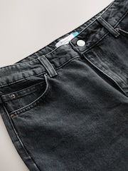 Black Straight Leg 100% Cotton Jeans - Image 8 of 8