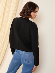 Friends Like These Black Gold Button Tailored Jacquard Blazer - Image 4 of 4