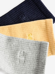 Bleu/Jaune - Self. Chaussettes de cheville Cushion Sole Lounge 3 Pack - Image 6 de 6