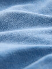 Mid Blue Double Button Flared Jeans - Image 8 of 8