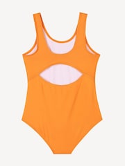 Costum de baie KENZO KIDS portocaliu cu logo dreptunghiular - Imaginea 2 din 2