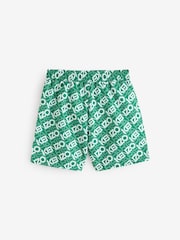 KENZO KIDS Green All Over Logo Swimming Shorts - Imagen 2 de 5