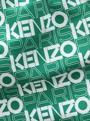 KENZO KIDS Green All Over Logo Swimming Shorts - Imagen 5 de 5