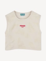 KENZO KIDS Natural Logo Palm Tree Tank Top And Shorts Set - Image 1 of 4