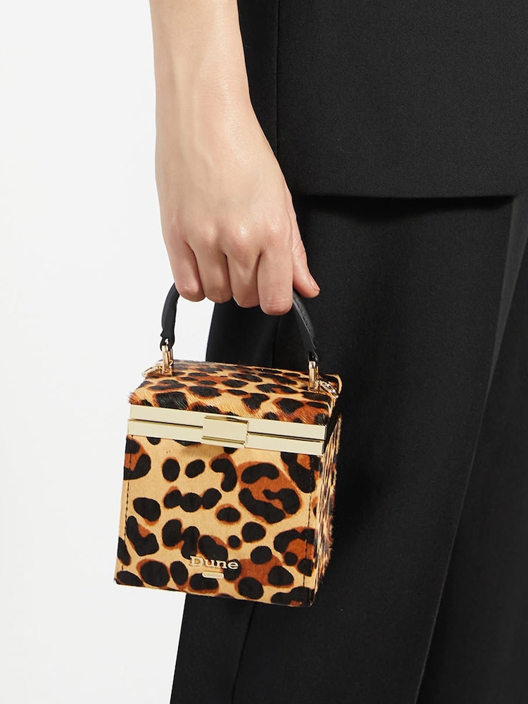 Dune London Animal Print Everlong Micro Bag - Image 1 of 5