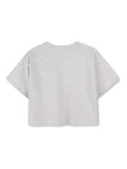 DKNY Grey Chest Logo Cropped Short Sleeve T-Shirt - Image 2 of 2