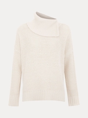 Phase Eight White Jean Textured Cotton Jumper - Image 7 of 7