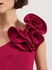 Phase Eight Pink Roxana Ruffle One shoulder Jumpsuit - Image 2 of 7