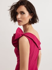 Phase Eight Pink Roxana Ruffle One shoulder Jumpsuit - Image 3 of 7