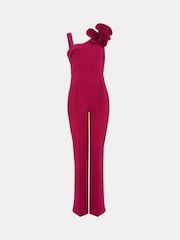 Phase Eight Pink Roxana Ruffle One shoulder Jumpsuit - Image 7 of 7