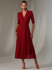 Jolie Moi Zeena Plain Wrap Mesh платье макси - Image 4 of 6
