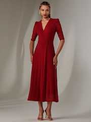 Jolie Moi Zeena Plain Wrap Mesh платье макси - Image 5 of 6
