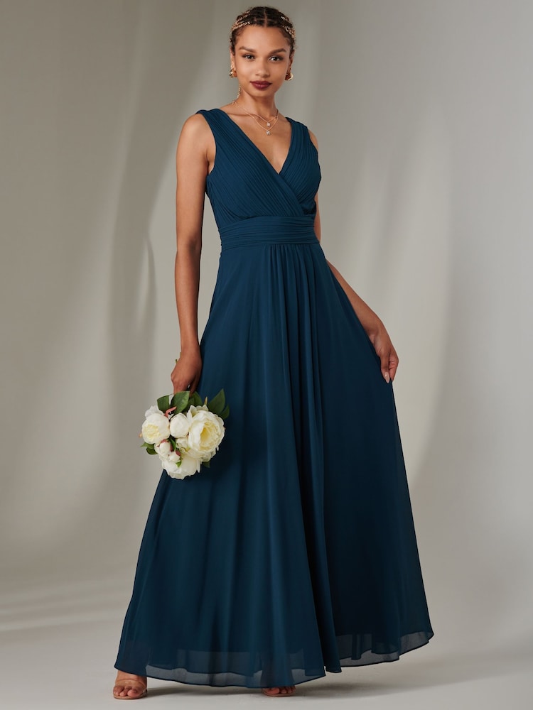 Grün - Jolie Moi Cora Ärmelloses Chiffon-Maxikleid - Bild 1 von 6 Grün - Jolie Moi Cora Ärmelloses Chiffon-Maxikleid - Bild 1 von 6