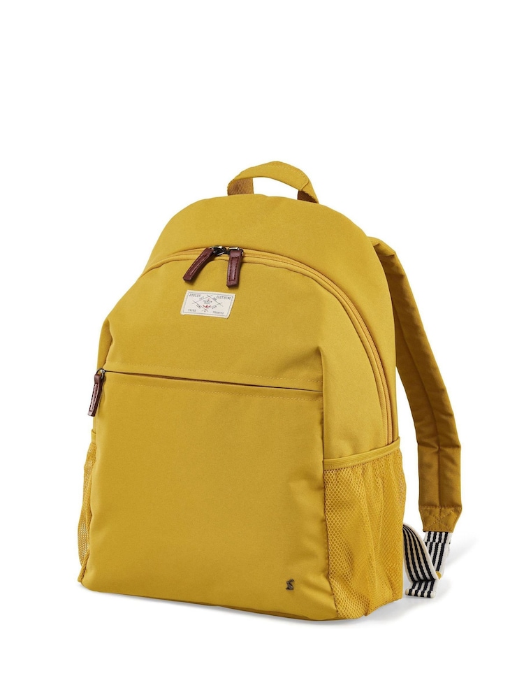 Joules Yellow Large Coast Travel Backpack - Image 1 of 4 Joules Yellow Large Coast Travel Backpack - Image 1 of 4
