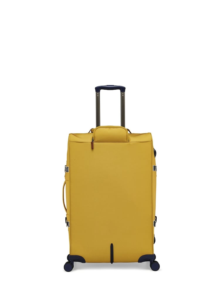 Joules Yellow Coast Large 4W Trolley Case - Image 2 of 5