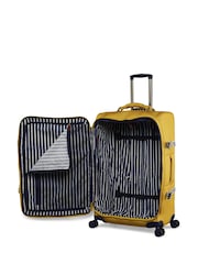 Joules Yellow Coast Large 4W Trolley Case - Image 5 of 5