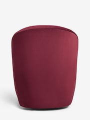 Soft Velvet Cranberry Hattie Swivel Accent Chair - Image 7 of 10