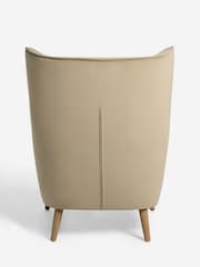 Soft Velvet Camel Pendry Grande Highback Armchair - Image 6 of 9