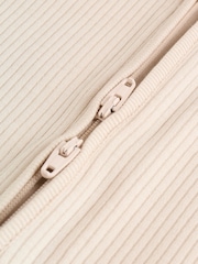 Beige Baby Two Way Zip Sleepsuits 3 Pack (0-2yrs) - Image 10 of 13