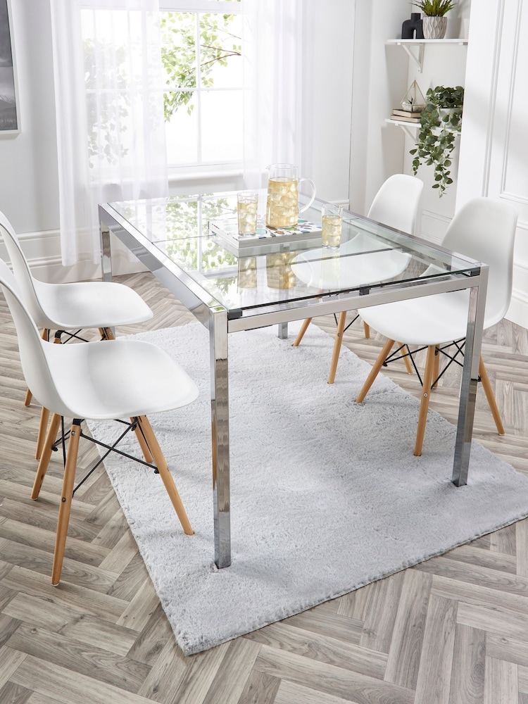 Origin Rug Collection. Grey Washable Faux Fur Rug - Image 1 of 5