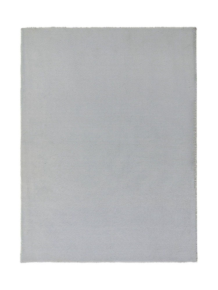 Origin Rug Collection. Grey Washable Faux Fur Rug - Image 5 of 5
