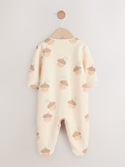 Neutral Baby Two Way Zip Fleece Lined Sleepsuit - Image 2 of 6