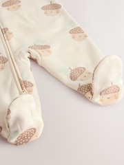Neutral Baby Two Way Zip Fleece Lined Sleepsuit - Image 5 of 6