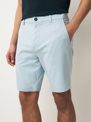 Aqua Blue - Corte slim - Pantalones cortos chinos elásticos - Imagen 1 de 9