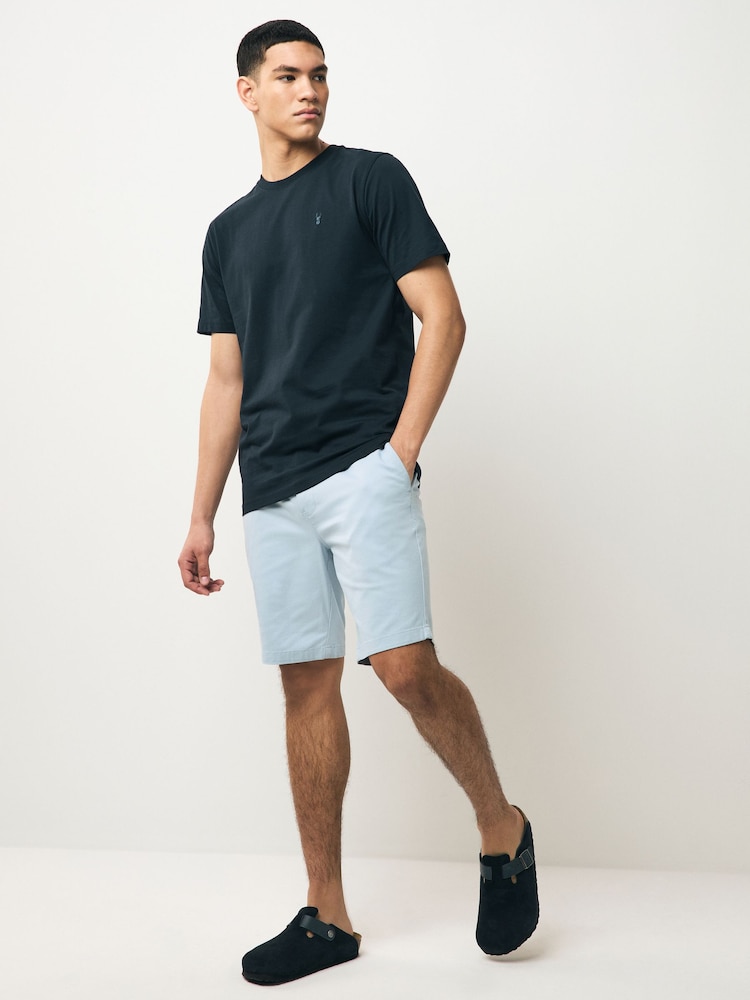 Aqua Blue - Corte slim - Pantalones cortos chinos elásticos - Imagen 2 de 9