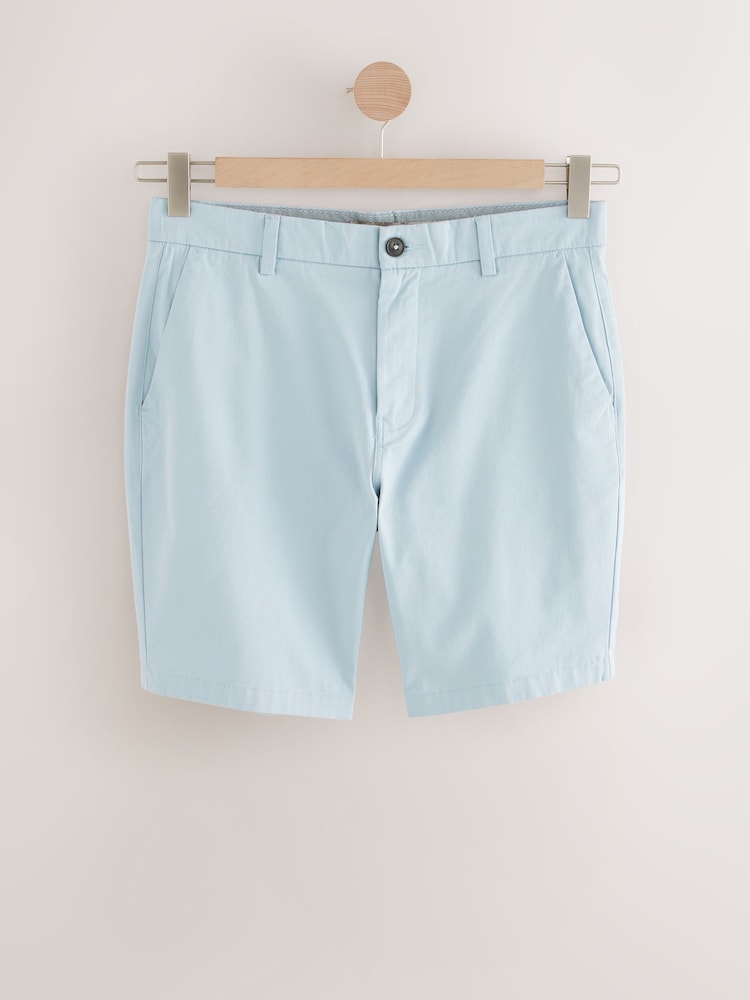 Aquablauw - Slim Fit - Chinoshort met stretch - Image 6 of 9