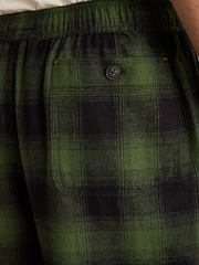 White Stuff Green 100% Cotton Moorland Flannel Pyjamas Shorts - Image 3 of 4