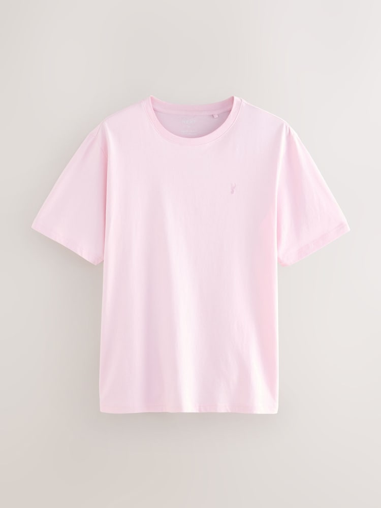 White/Mint Green/Blue/Pink Regular Fit T-Shirts 4 Pack - Image 10 of 14