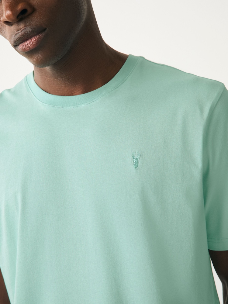 White/Mint Green/Blue/Pink Regular Fit T-Shirts 4 Pack - Image 8 of 14