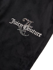 Juicy Couture Black Girls Diamante Hoodie & Slim Tracksuit Set - Image 5 of 5