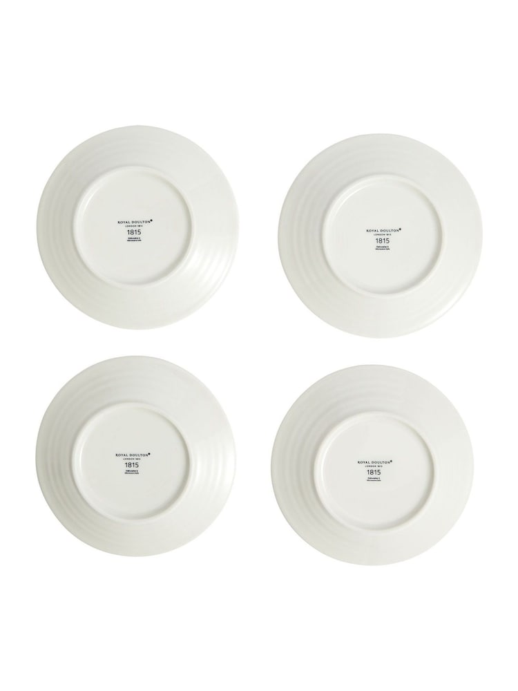 Royal Doulton Set of 4 1815 Bright Side Plates - Image 4 of 4