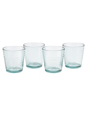 Royal Doulton Set of 4 Blue Maze Tumbler Glasses - Image 1 of 5