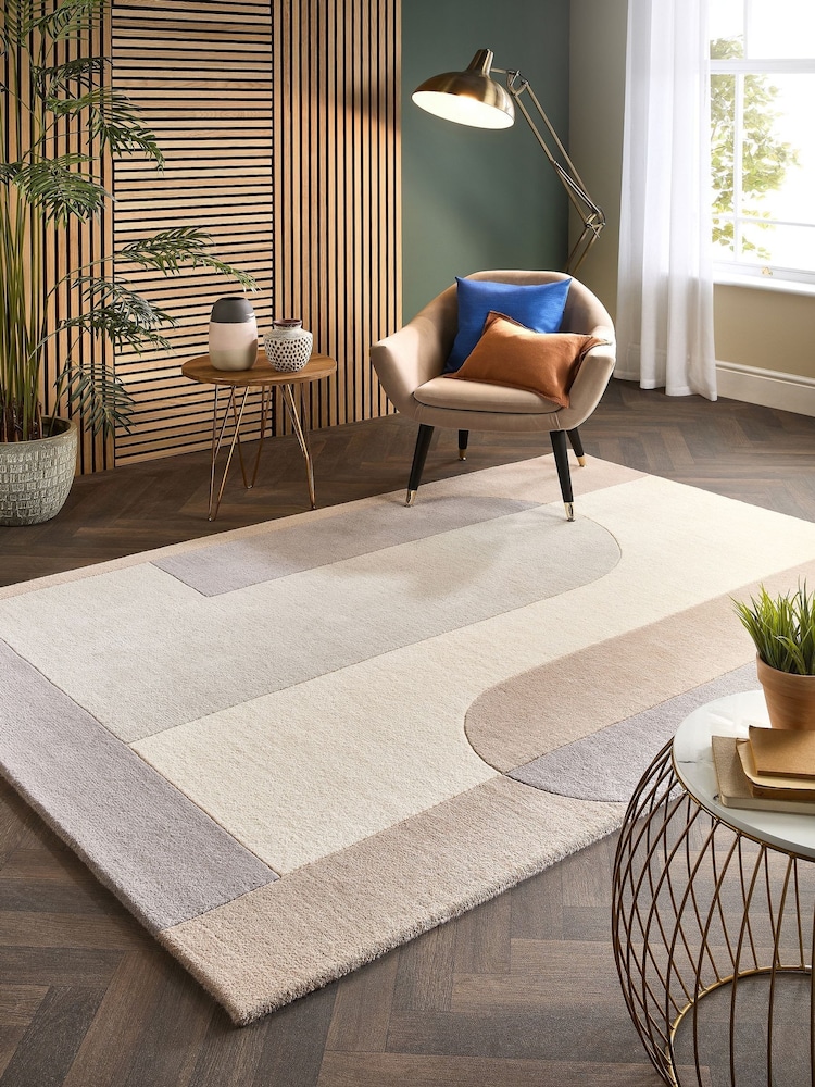 Origins Cream Bauhaus Graphic Rug - Image 1 of 6
