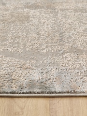 Origins Grey Easy Care Aura Fringe Rug - Image 3 of 6