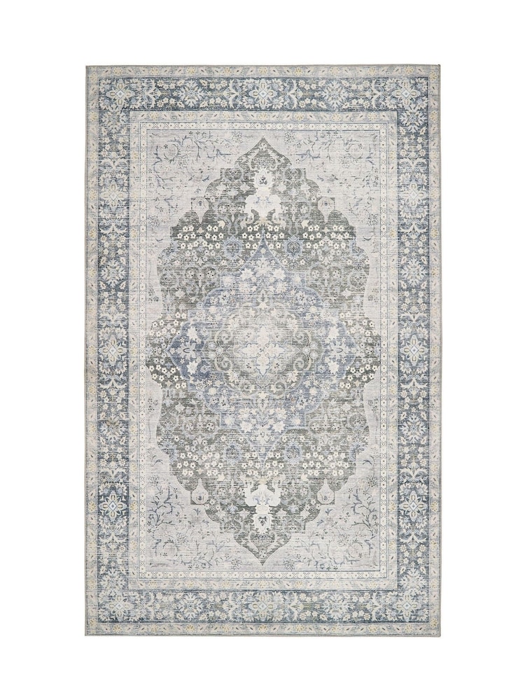 Origin Rug Collection. Cream Washable Oakham Rug - Image 2 of 5