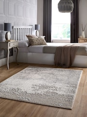 Origin Rug Collection. Grey Easy Care Poetic Reflection Rug - Image 1 of 6