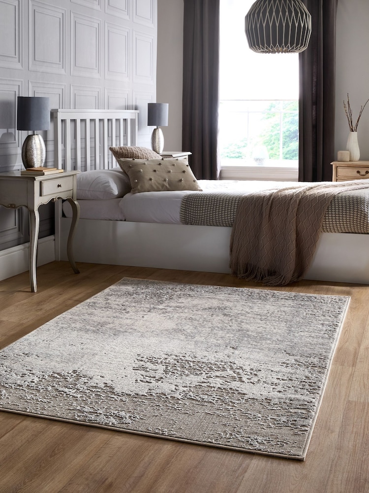 Origin Rug Collection. Grey Easy Care Poetic Reflection Rug - Image 1 of 6 Origin Rug Collection. Grey Easy Care Poetic Reflection Rug - Image 1 of 6